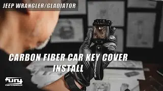 FURY GRAVITY SERIES CARBON FIBER CAR KEY COVER FOR JEEP WRANGLER JL GLADIATOR JT