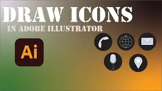 How to draw icons in Adobe Illustrator | Adobe Illustrator Tutorial.