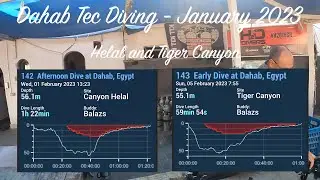 Dahab Tec Diving - January 2023. Helal and Tiger Canyon.