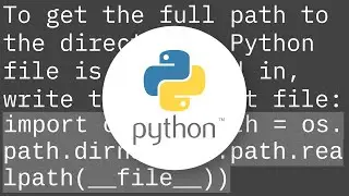 Find the current directory and file's directory