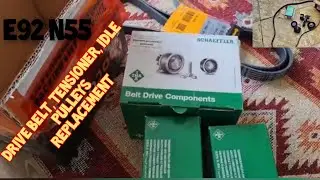 BMW N55 Tensioner, Drive Belt, Idle Pulleys REPLACEMENT (E92)