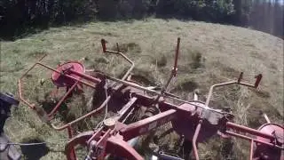 Fanage 2016 | Deutz-Fahr Agrofarm 410T & faneuse Lely Lotus 520 +AWS [On Board]