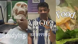 MBBS Student vlog~ Shopping , Studying and food ~Busy day but fun♡