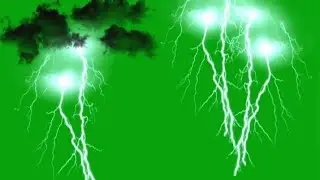 Thunder effect Green screen sound effects VFX effect chroma lighting strike on copyright video