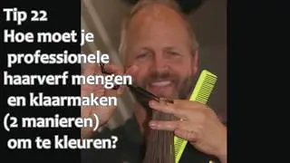 tip van ED nr: 22 Hoe moet je professionele haarverf mengen en klaarmaken? (how to video)