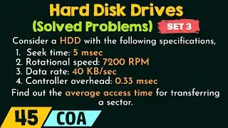 Hard Disk Drives (Solved Problems) - Set 3