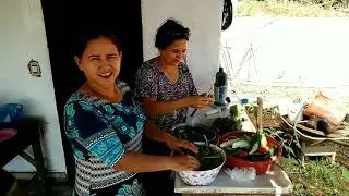 Como fazer cambuquira de brotos de abobora.