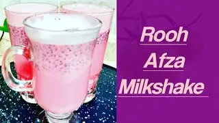 Rooh Afza Milkshake || How to make Rooh Afza Milkshake ||Instant Drink for summer#shorts