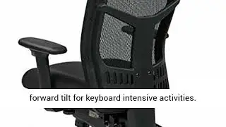 Office Star ProGrid High Back Managers Chair with Adjustable Arms, Multi-Function and Seat Slider