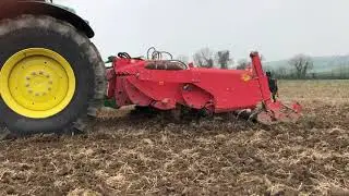 Demo 2019 John Deere 6215R Command Pro pulling a Grimme subsoiler