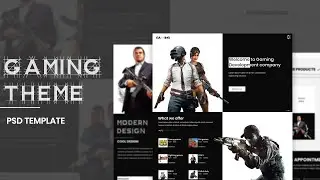Gaming Web Template | Get PSD | Rwkstar Networks