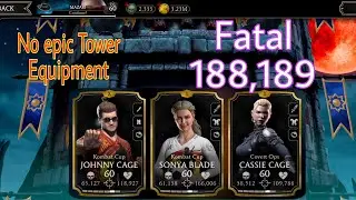 Earthrealm Tower Fatal 188 and 189 with Gold team||tips tricks and Talent tree