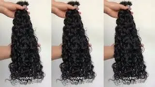 lovebeautywig |  20inch Off Black Textured Nano Hair Extensions Human Hair 150g#nanohairextensions