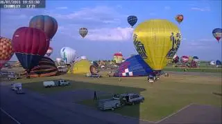 Time-lapse décollage de montgolfières du 26/07/13