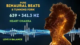 Pure Binaural Beats + Tuning Fork &bull; 639 Hz & 341.3 Hz &bull; Heart Chakra