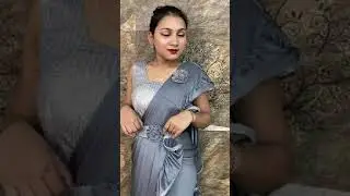Designer Ruffle Saree with Sequence Blouse & Belt dr3400d