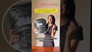 60 mins clothing delivery??? 😮😮 #bangalore  #bengaluru #clothing #haul