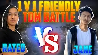 Rated VERSUS Jane 😍 || T2KratedSIR VERSUS T2Kjane 🤩 || 1V1 FRIENDLY TDM BATTLE 🔥 - GAURABYT ||