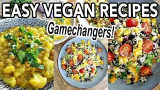 EASY VEGAN RECIPES FOR BEGINNERS (whole foods plant based, oil-free) // The Gamechangers Recipes