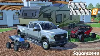 MILLIONAIRE CAMPING IN CANADA | $100,000 FORD KING RANCH | Toy Hauler | FS19