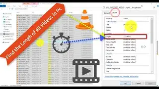 Find the Duration time Length of All Videos in Folders and Sub Folders in Windows