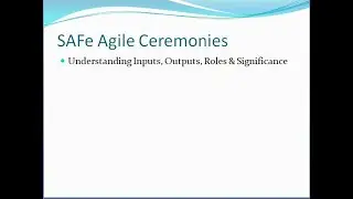 Mastering SAFe Agile Complete Guide to All Ceremonies & Their Impact! 🚀  AgileProjectInsights