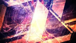 Vivid Purple and Red Shapes with Rising Frozen Particles 4K VJ Loop Motion Background