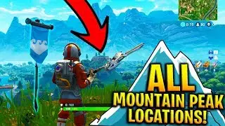 HOW TO COMPLETE SUMMIT MOUNTAIN PEAK CHALLENGE in FORTNITE! (ALL Mountain Peak Locations)