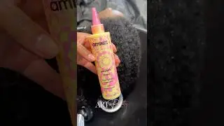 Trying Amika products in the salon! #curlyhair #naturalhair