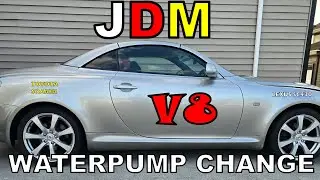 TOYOTA SOARER/LEXUS SC430 V8 WATERPUMP CHANGE
