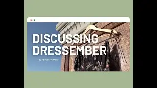 Discussing Dressember by Abigail Franklin