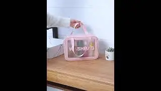 FUDEAM PU Women Travel Storage Bag Toiletry Organize Waterproof PVC Cosmetic Bag Portable Transparen