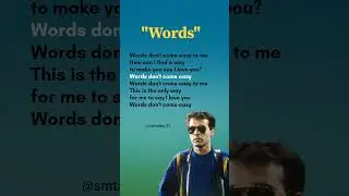 Words (Chorus) lyrics - F.R David #lyrics #words #trending