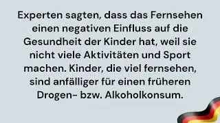 sprechen Fernsehen macht Kinder dumm