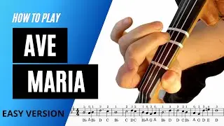 How to play AVE MARIA (Schubert) on the VIOLIN // Easy Version // suitable for a BEGINNER