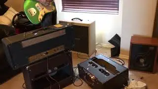 Austin musician Willie Pipkin playing a Grammatico LaGrange amp with a Berly guitar
