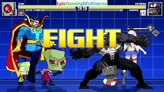 Invader Zim And Doctor Strange VS Venom And Shimakaze In A MUGEN Match / Battle / Fight