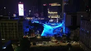 River of Life Bridge Kuala Lumpur, Malaysia. 4k Resolution  (3.147248,101.695175)