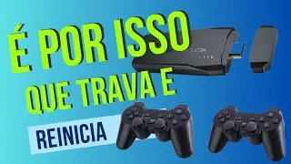 GAME STICK V&Iacute;DEO GAME COM 10 MIL JOGOS TRAVANDO OU REINICIANDO EM JOGOS PS1