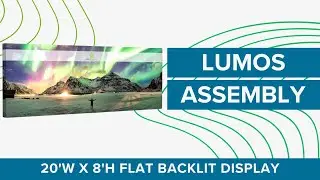 20ft W x 8ft H | Flat Display l Backlit Display | Lumos | Ace Displays