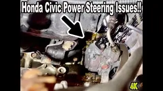 Honda Civic Power Steering Pump Replacement DETAILED STEP-BY-STEP 06-11 Honda Civic