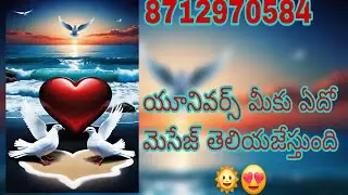 యూనివర్స్ మీకు ఏదో మెసేజ్ తెలియజేస్తుంది 🌞♥️ varahitarot reading ♥️ 8712970584