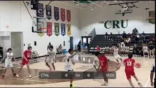 Textbook pass by Roman Boyd #13 StC vs Catholic #basketballhighlights 