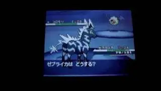 Encounter of a shiny Koromori on my white japanese Pokemon game (1/2)