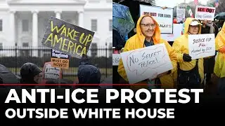 Anti-ICE Protest Outside White House | Anti-Trump Rally in Washington After ICE Shooting | US News