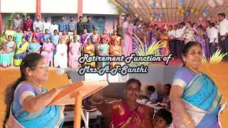 Retirement Function of Mrs.A.T.Santhi | St.Michael's School Valappady