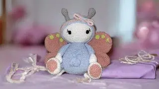 MARIPOSA CON PIJAMA AMIGURUMI Parte 4/4