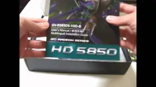 GIGABYTE Radeon HD 5850 Unboxing