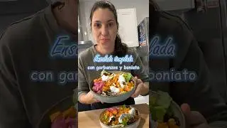 🥗 Healthy and easy lunch or dinner: warm salad of sweet potato and chickpeas