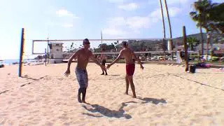 Ty Loomis & Mike Brunsting vs. Chase Frishman & Michael Boag - AVP Practice - Laguna Beach July 2018